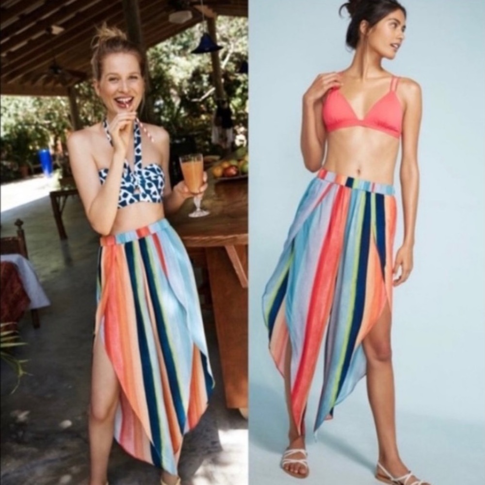 Anthropologie Watercolor Striped Pants